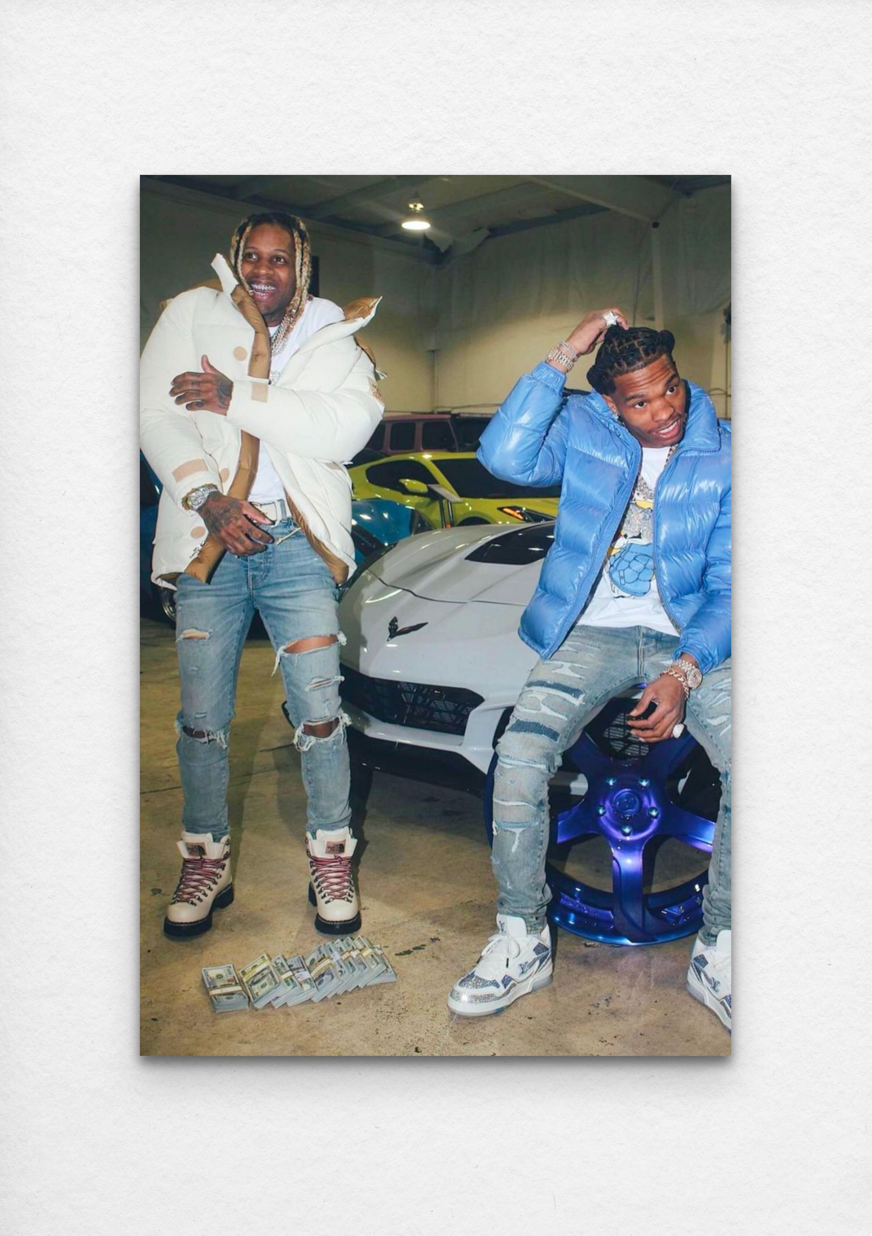 Lil Durk & Lil Baby - The Voice and the Hero - Canvas Poster - Rap 