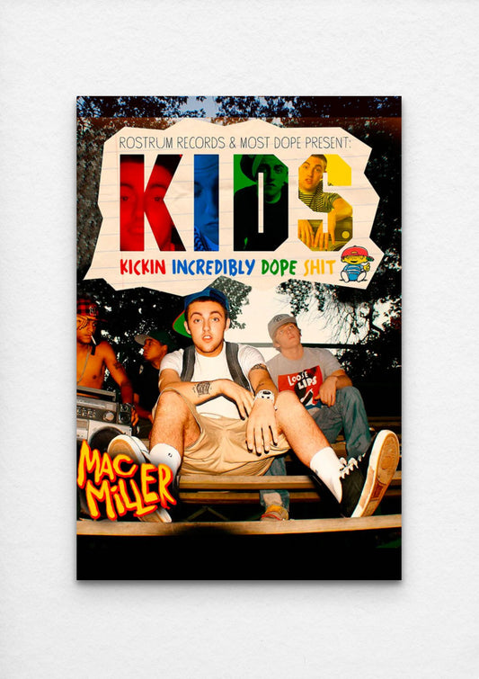 Mac Miller - Kids - Poster and Wrapped Canvas