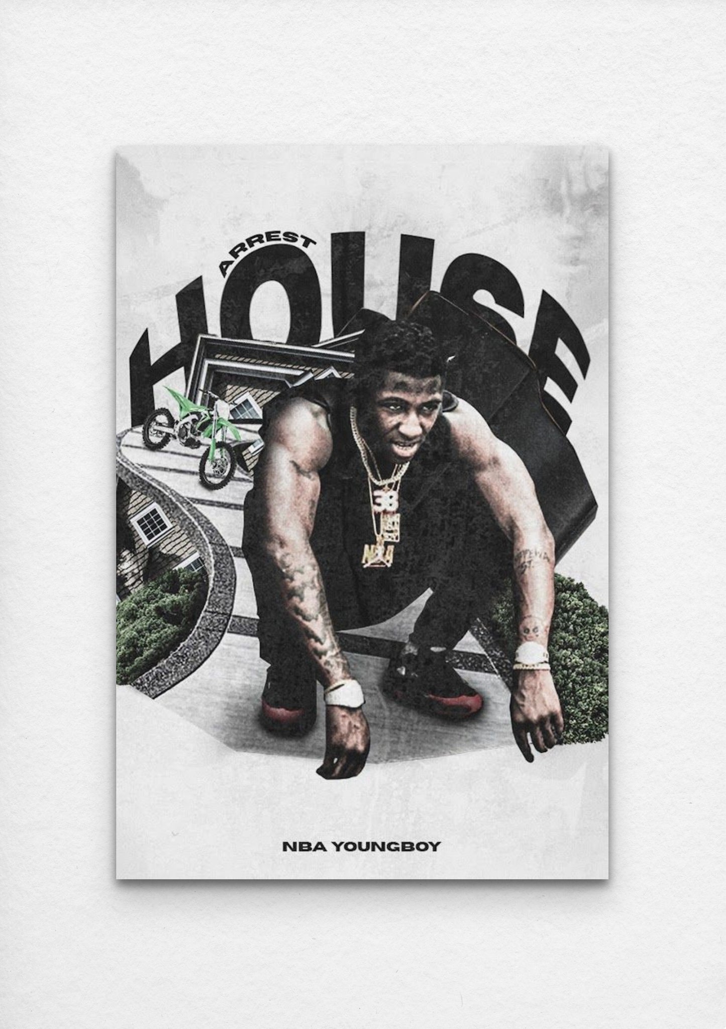 NBA Youngboy - Arrest House - Poster and Wrapped Canvas