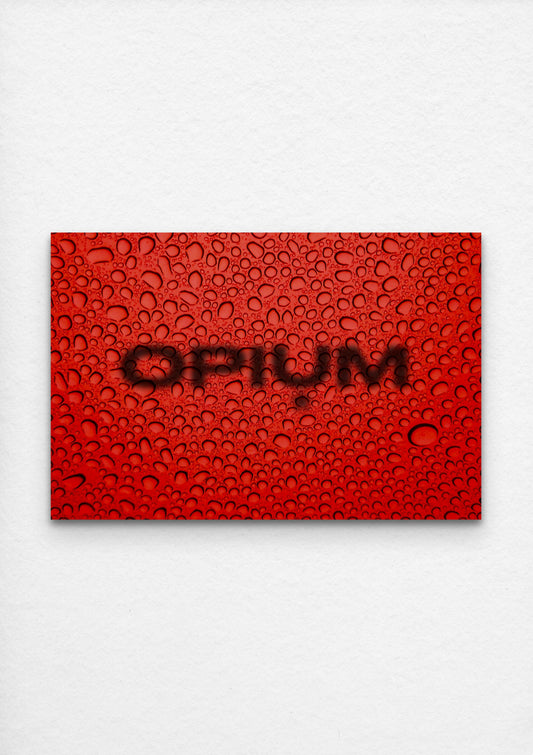 Opium - Red Rain - Poster and Wrapped Canvas