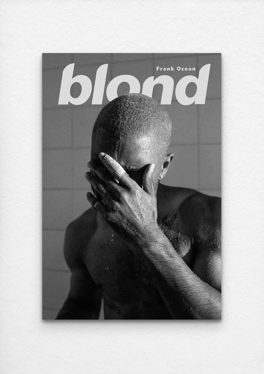 Frank Ocean - Blond (B&W) - Poster and Wrapped Canvas