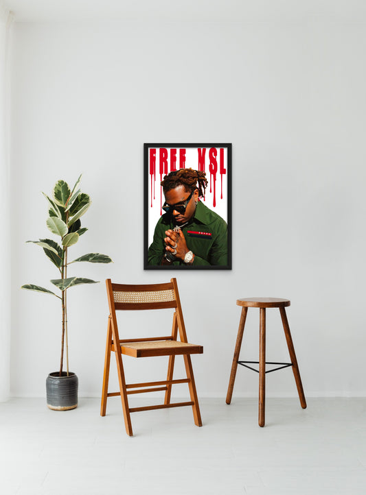 Gunna - Free YSL - Poster and Wrapped Canvas