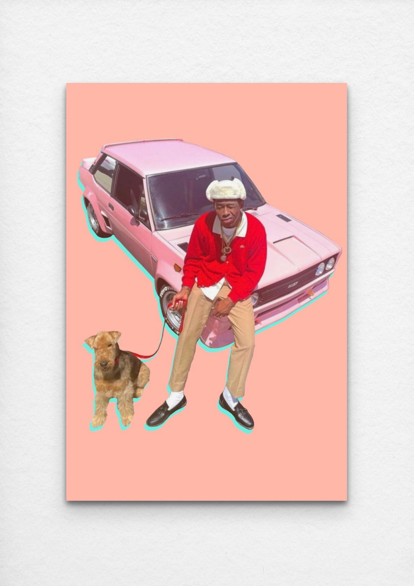 Tyler, the Creator - Pink Fiat - Poster and Wrapped Canvas
